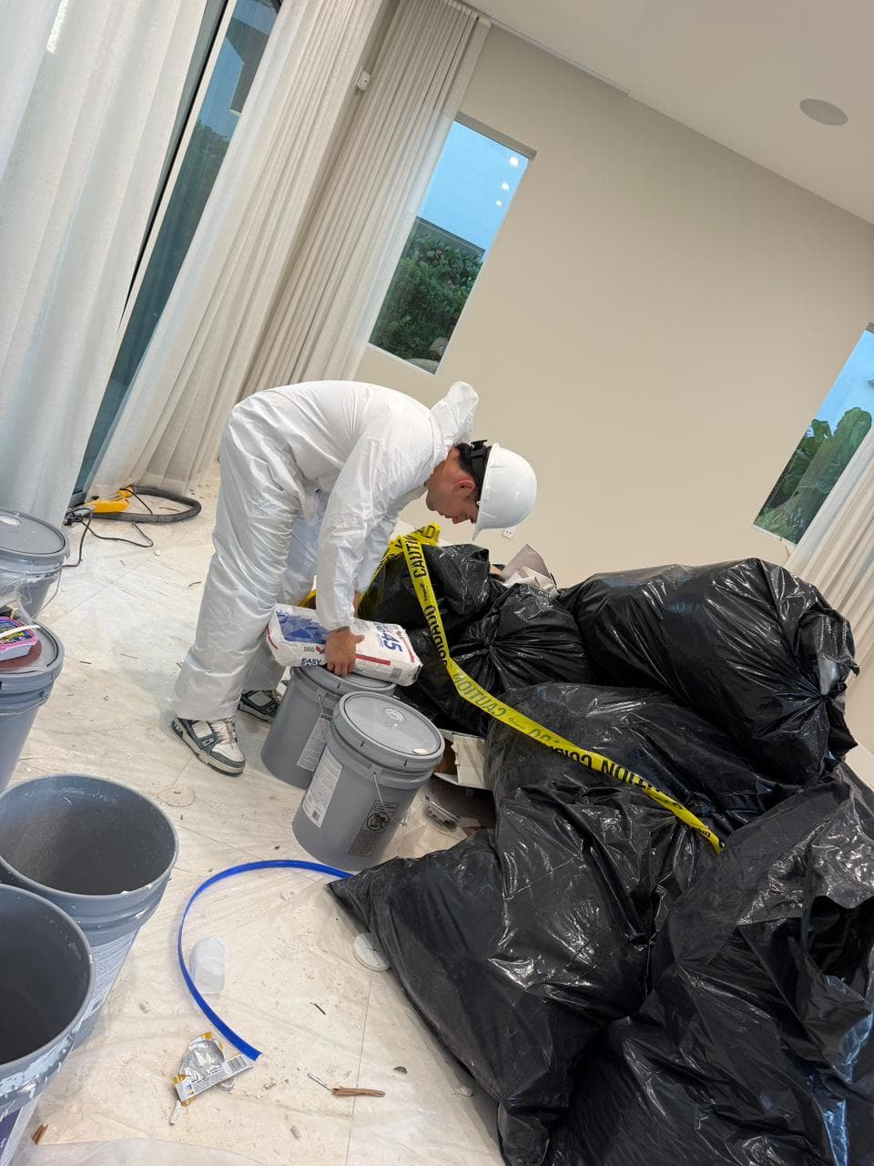 Nico working on a project